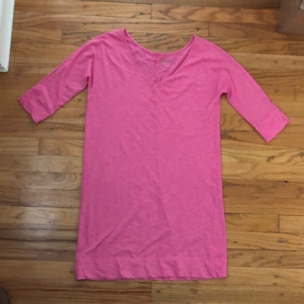 Pink T-shirt dress